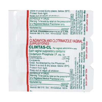 CLINTAS CL VAGINAL SUPPOSITORY - Image 2