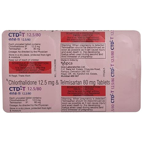 CTD T 12.5/80 TABLET