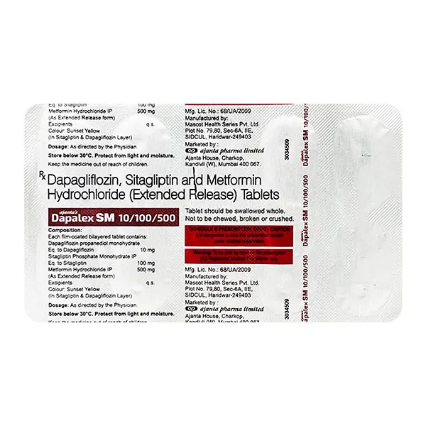 DAPALEX SM 10/100/500 TABLET