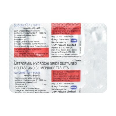 GLYCOMET GP 1 FORTE TABLET - Image 2