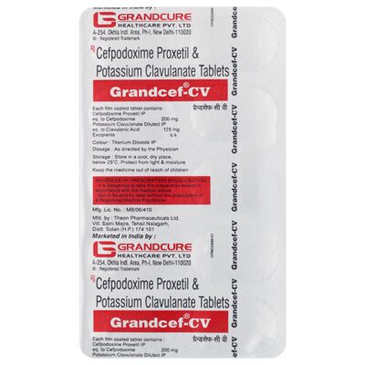 GRANDCEF CV 200 TABLET - Image 2