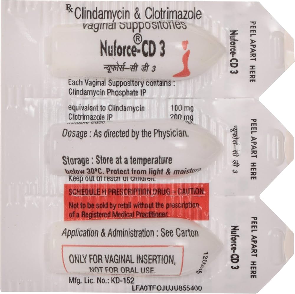 NUFORCE CD 3 VAGINAL SUPPOSITORY - Image 2