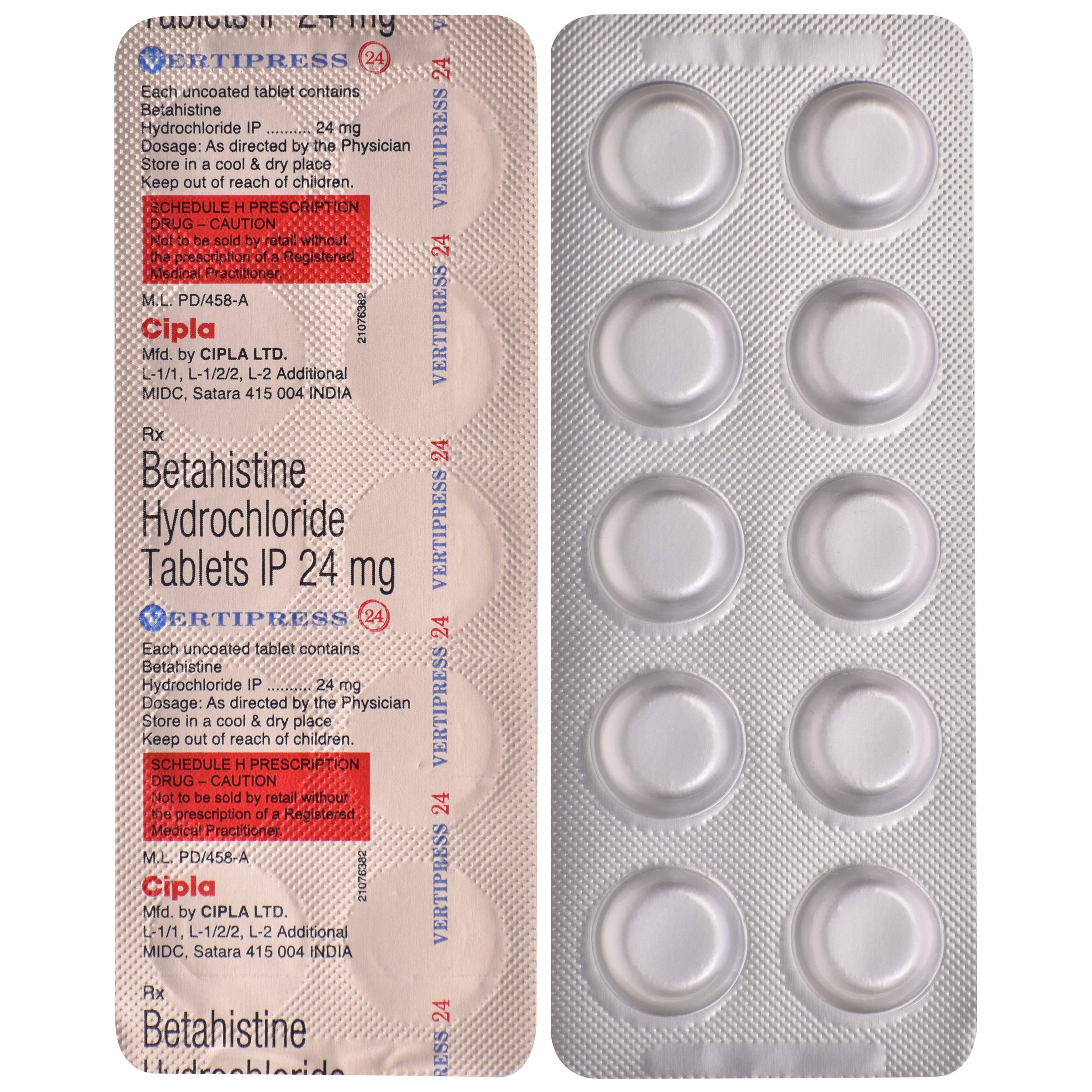 VERTIPRESS 24 TABLET