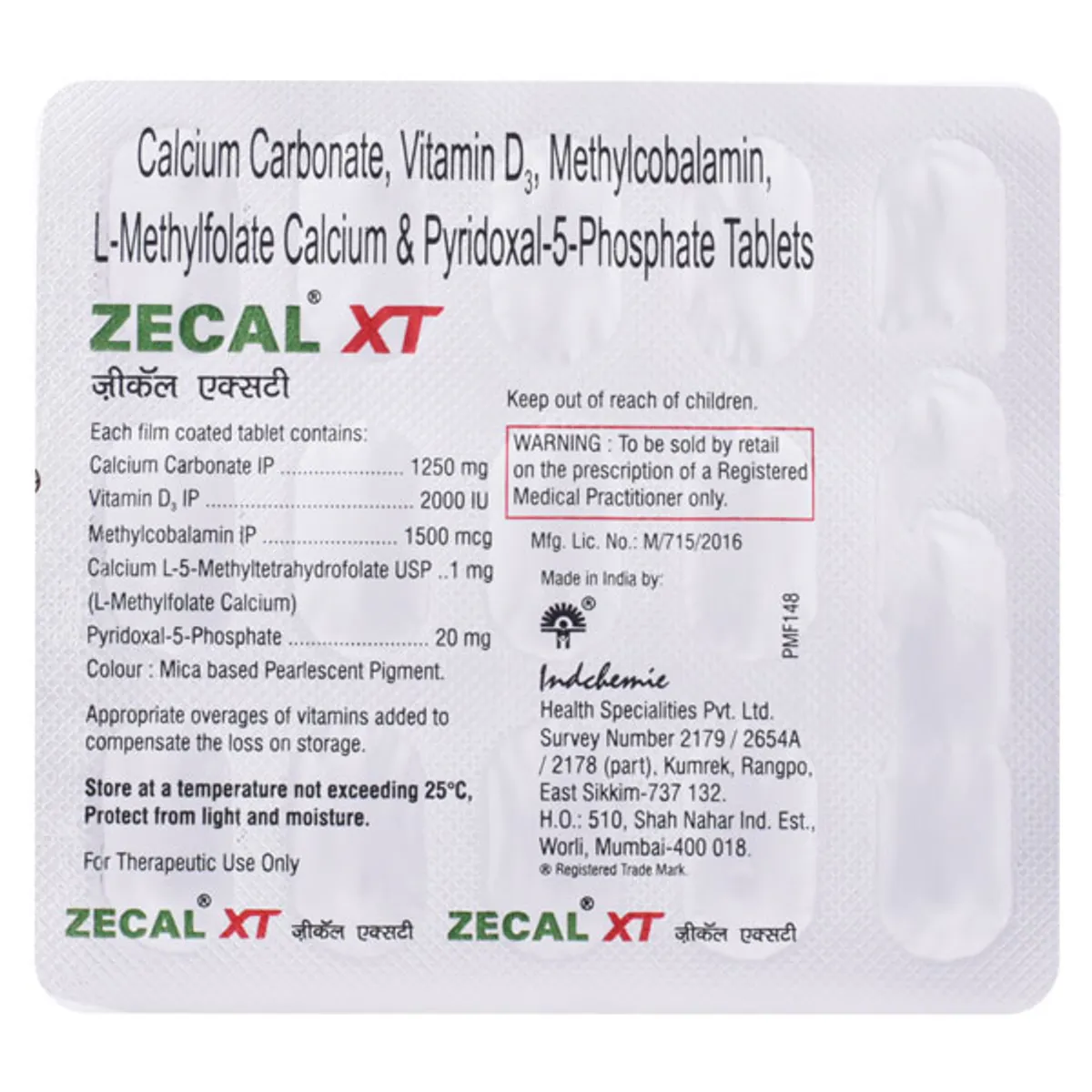 ZECAL XT TABLET
