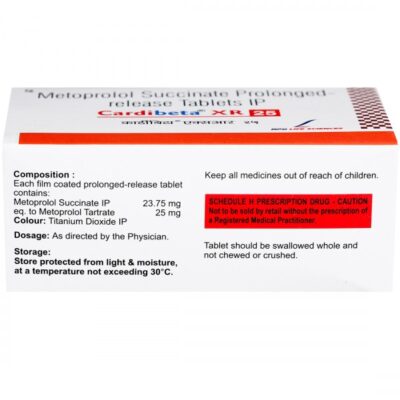 CARDIBETA XR 25 TABLET - Image 2