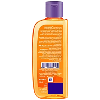 CLEAN & CLEAR FOAMING FACE WASH 100ml - Image 2