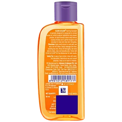 CLEAN & CLEAR FOAMING FACE WASH 50ml - Image 2