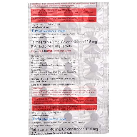 ERITEL CH 40/6.25 TABLET