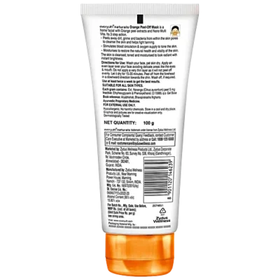 EVERYUTH NATURAL GLOW ORANGE PEEL OF MASK 100gm - Image 2
