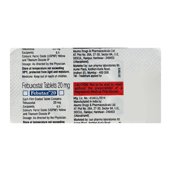FEBUTAZ 20 TABLET