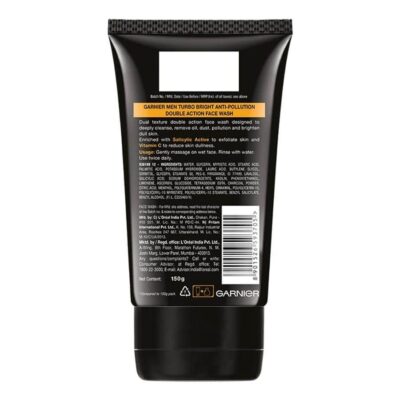 GARNIER TURBO BRIGHT BRIGHTENING FIGHT FACE WASH 100gm - Image 2
