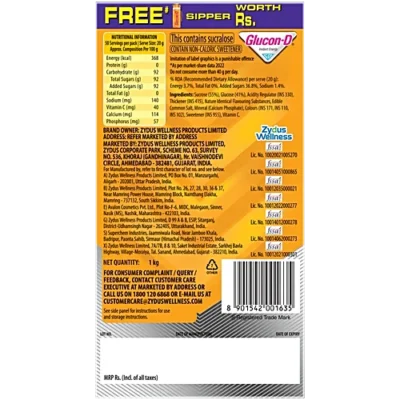 GLUCON D MANGO POWDER 1KG + FREE GIFT - Image 2