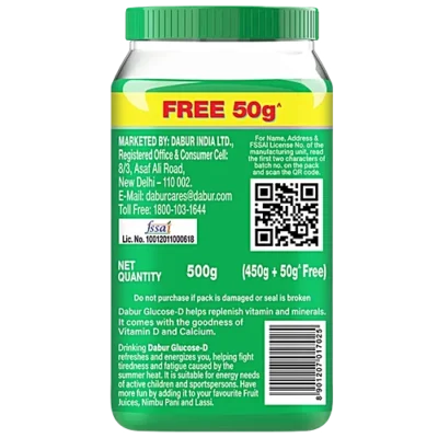 DABUR GLUCOSE D POWDER 450GM + FREE 50GM - Image 2