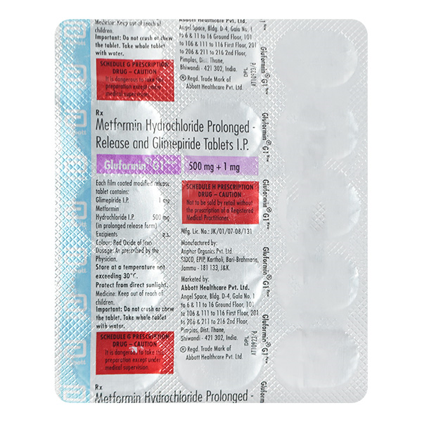GLUFORMIN G1 NEW TABLET - Image 2