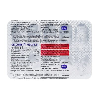 GLYCOMET TRIO 2 TABLET - Image 2