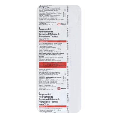 INDERAL F 10 TABLET