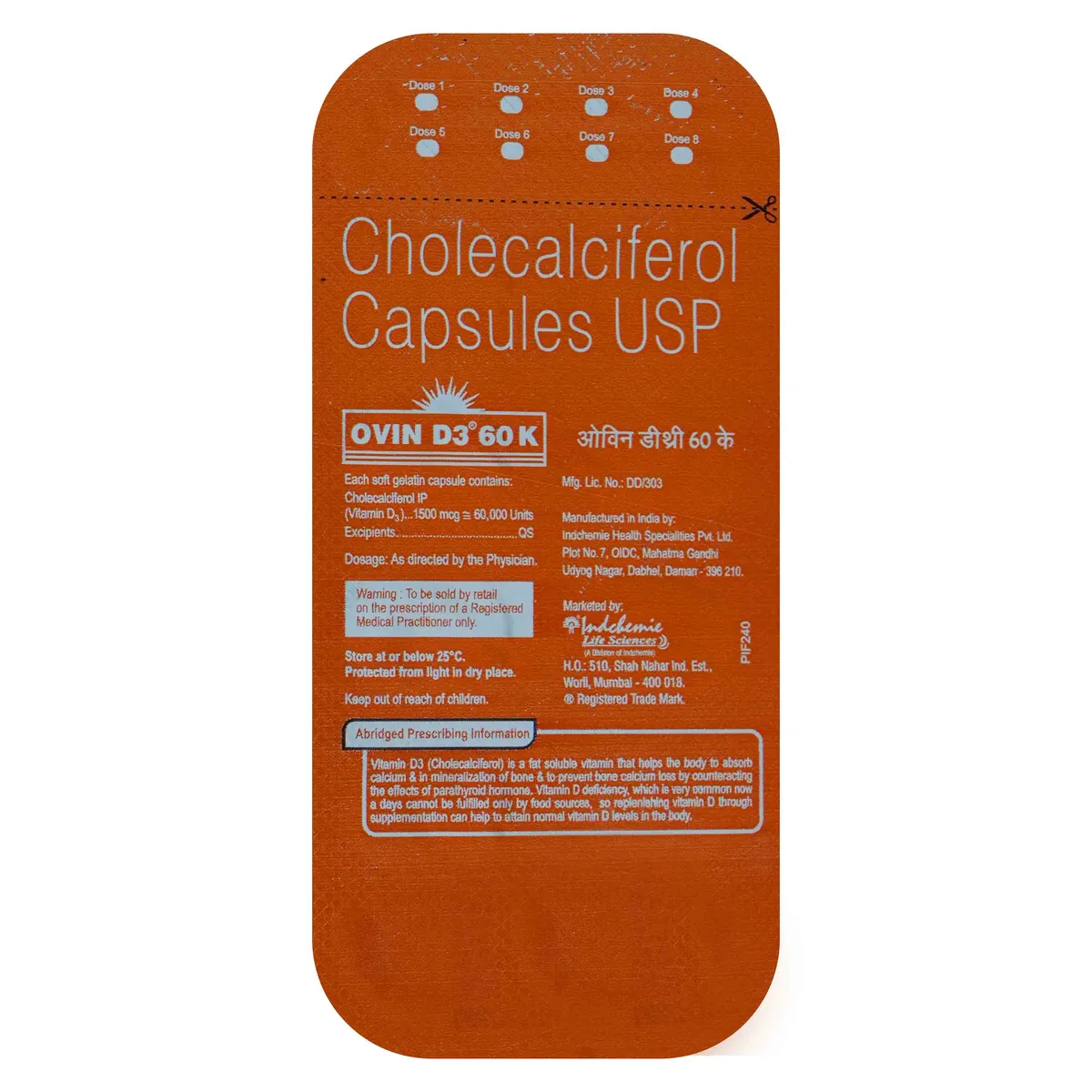 OVIN D3 60K CAPSULE