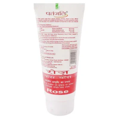 PATANJALI AYURVEDA  ROSE FACE WASH - Image 2