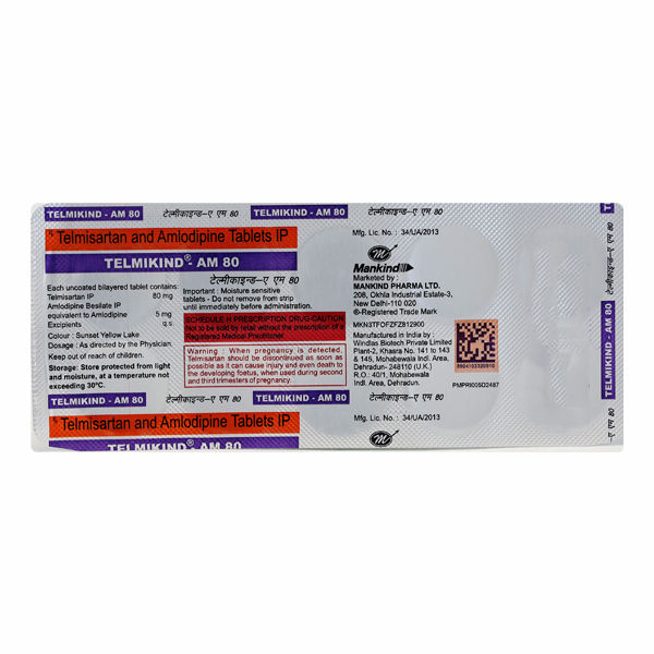 TELMIKIND AM 80 TABLET