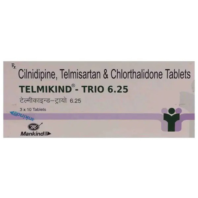 TELMIKIND TRIO 6.25 TABLET