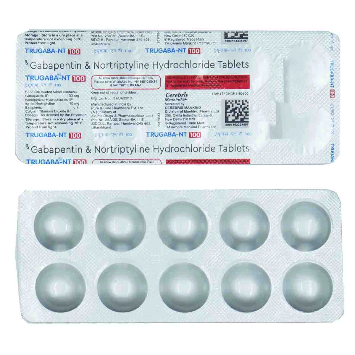 TRUGABA NT 100 TABLET