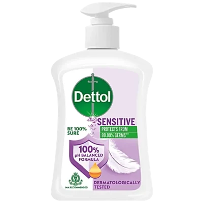 DETTOL SENSITIVE PROTECTS FROM 99.99% GERMS