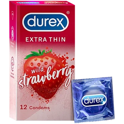 DUREX EXTRA THIN WILD STRAWBERRY