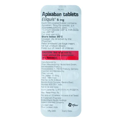 ELIQUIS 5 TABLET