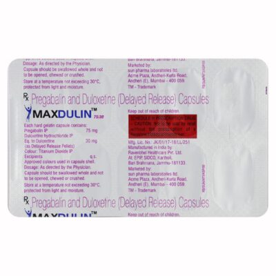 MAXDULIN 75/30 CAPSULE