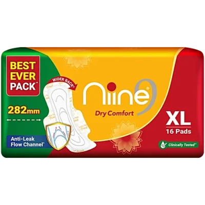 NIINE DRY COMFORT SANITARY PADS XL