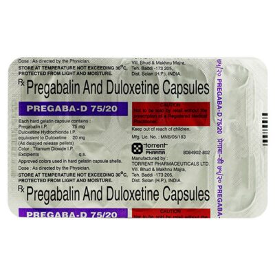PREGABA D 75/20 CAPSULE