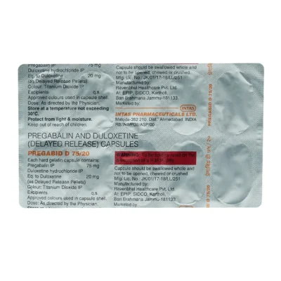 PREGABID D 75/20 CAPSULE