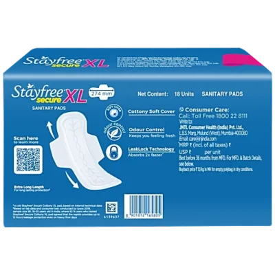 STAYFREE SECURE COTTON XL SANITARY PAD - Image 2