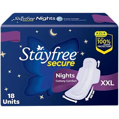 STAYFREE SECURE COTTON XXL SANITARY PAD