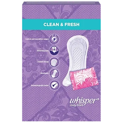 WHISPER DAILY LINERS-CLEAN & FRESH - Image 2