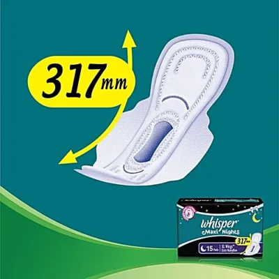 WHISPER MAXI NIGHTS XL SANITARY PADS - Image 2
